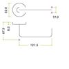 Zoo Hardware ZCS030LL-PCB 19mm Lift to Lock Tubular Return to Door Door Handle set -Push On Rose - Grade 304 - PCB Powder Coated Black