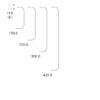 Zoo Hardware 19mm X 300mm Back To Back Pull Handle Set (With Grub Screws) - Rosso - Powder Coated Matt Black ZCSD300-GS-PCB
