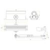 Zoo Hardware Size 3 Door Closer - Black - Complete with Fig 66 Bracket ZDC003-BLK