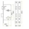 Zoo Hardware Mortice Escape Sashlock - 72mm Centres, 60mm Backset - Radius Forend, Satin Brass ZDL7260ESC-R-PVDSB