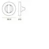 Zoo Hardware ZPA004-SC Turn & Release on Round Rose Satin Chrome