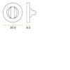 Zoo Hardware ZPA004-MB Turn & Release on Round Rose Black