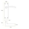 Zoo Hardware ZPA032-CP Toledo Door Handle on Latch Backplate Polished Chrome