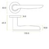 Zoo Hardware ZPA080-MB Vigo Door Handle on Rose Black