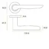 Zoo Hardware ZPA080-MB Vigo Door Handle on Rose Black