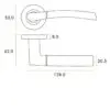 Zoo Hardware ZPA100-MB Andorra Door Handle on Rose Matt Black