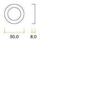 Zoo Hardware ZPZ004-TRG Turn and Release with Escutcheon (50mm Dia.) Rose Gold