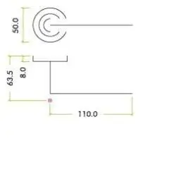 Zoo Hardware ZPZ070-ETB Venice Door Handle - Screw On Rose Pvd Bronze