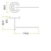 Zoo Hardware ZPZ070-ETB Venice Door Handle - Screw On Rose Pvd Bronze