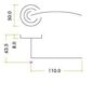 Zoo Hardware ZPZ080-FSB Amalfi Door Handle - Screw On Rose Pvd Satin Brass