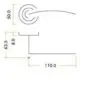 Zoo Hardware ZPZ080-FSB Amalfi Door Handle - Screw On Rose Pvd Satin Brass