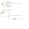 Zoo Hardware ZPZ100-OMB Adria Door Handle on round rose Matt Black