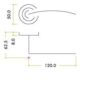 Zoo Hardware ZPZ100-FSB Adria Door Handle on round rose Pvd Satin Brass