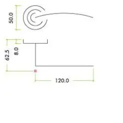 Zoo Hardware ZPZ100-ETB Adria Door Handle on Rround rose Pvd Bronze