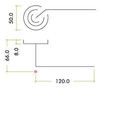 Zoo Hardware ZPZ120-FSB Venus Door Handle on round rose Pvd Satin Brass