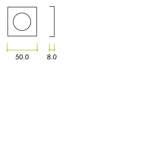 Zoo Hardware ZPZSQSRT-FSB ZPZ Spare Square Rose Pack To Suit Turn & Release & Esc Pvd Satin Brass
