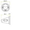 Zoo Hardware ZS-AL010-010 Anti Ligature knob on Rose - Int & Ext - Satin St Steel