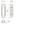 Zoo Hardware ZS-ALP100BF-SSS Anti Ligature Pull Handle 100mm CTC (150mm) Bolt Fix - Satin St. Steel