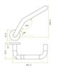 Zoo Hardware ZS-SSHF130-SSS Cranked Return To Door Door Handle on 53mm x 6.5mm Sprung Rose Satin Stainless Steel