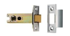 CARLISLE BRASS - TLS5050EB-SSS EASI - T HEAVY SPRUNG TUBULAR LATCH 127MM