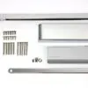 Rutland TS.11205 Door Closer EN 2-5 Cam Action Door Closer c/w Semi-Radius Cover & Slidearm PVD Brass