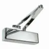 Rutland TS.3204 Door Closer c/w Cover, Flatbar Armset Polished Nickel