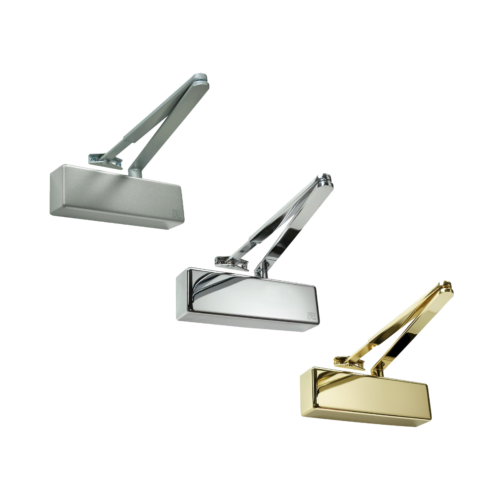 Rutland TS.3204 Door Closer c/w Cover, Flatbar Armset Satin Brass