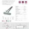 Rutland TS.3204 Door Closer c/w Cover, Flatbar Armset Satin Nickel