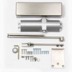 Rutland TS.3204 Door Closer, BC c/w Cover, Flatbar Armset Polished Nickel
