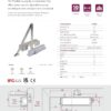 Rutland TS.4204 Door Closer c/w Cover, Flatbar Armset Satin Nickel