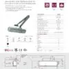 Rutland TS.5204 Door Closer DABC c/w Semi-Radius Cover, Flatbar Armset Silver