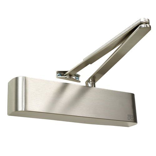 Rutland TS.5204 Door Closer DABC c/w Semi-Radius Cover, Flatbar Armset Polished Nickel