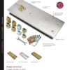 Rutland TS.7003NHO.SS Non Hold Open Floor Spring with BC c/w Cover Plate Satin Stainless Steel