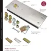 Rutland TS.7002 Hold Open Floor Spring & BC c/w Cover Plate & DA Pack Polished Brass