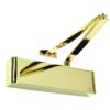 Rutland TS.9205 Door Closer, BC c/w Semi-Radius Cover, Flatbar Armset PVD Brass