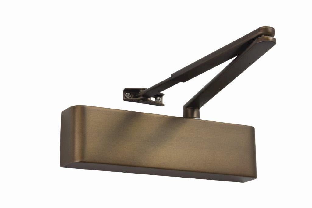 Rutland TS.9205 Door Closer, DABC c/w Semi-Radius Cover, Flatbar Armset Dark Bronze