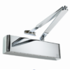 Rutland TS.9205 Door Closer, DABC c/w Semi-Radius Cover, Flatbar Armset Polished Nickel