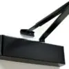 Rutland TS.9205 Door Closer, DABC c/w Semi-Radius Cover, Flatbar Armset Black