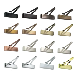 Rutland TS.9205 Door Closer, DABC c/w Semi-Radius Cover, Flatbar Armset Medium Bronze