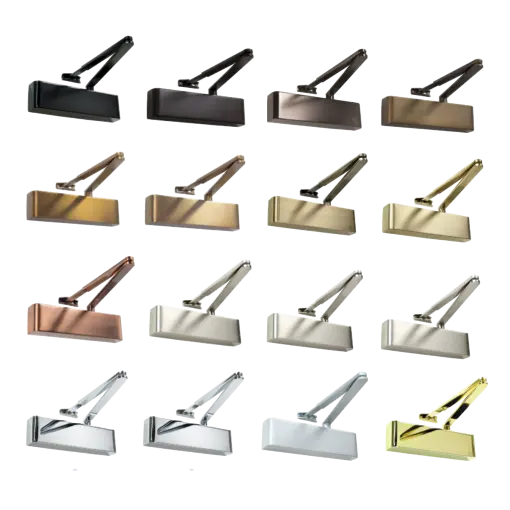 Rutland TS.9205 Door Closer, DABC c/w Semi-Radius Cover, Flatbar Armset OilRub Bronze