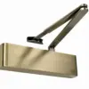 Rutland TS.9205 Door Closer, DABC c/w Semi-Radius Cover, Flatbar Armset Antique Brass