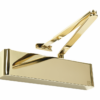 Rutland TS.9206 Door Closer c/w Semi-Radius Cover & Flatbar Armset PVD Brass