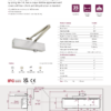 Rutland TS.9206 Door Closer c/w Semi-Radius Cover & Flatbar Armset Satin Stainless Steel
