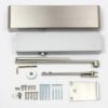 Rutland TS.9206 Door Closer c/w Semi-Radius Cover & Flatbar Armset Satin Stainless Steel
