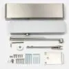 Rutland TS.9206 Door Closer c/w Semi-Radius Cover & Flatbar Armset Polished Nickel