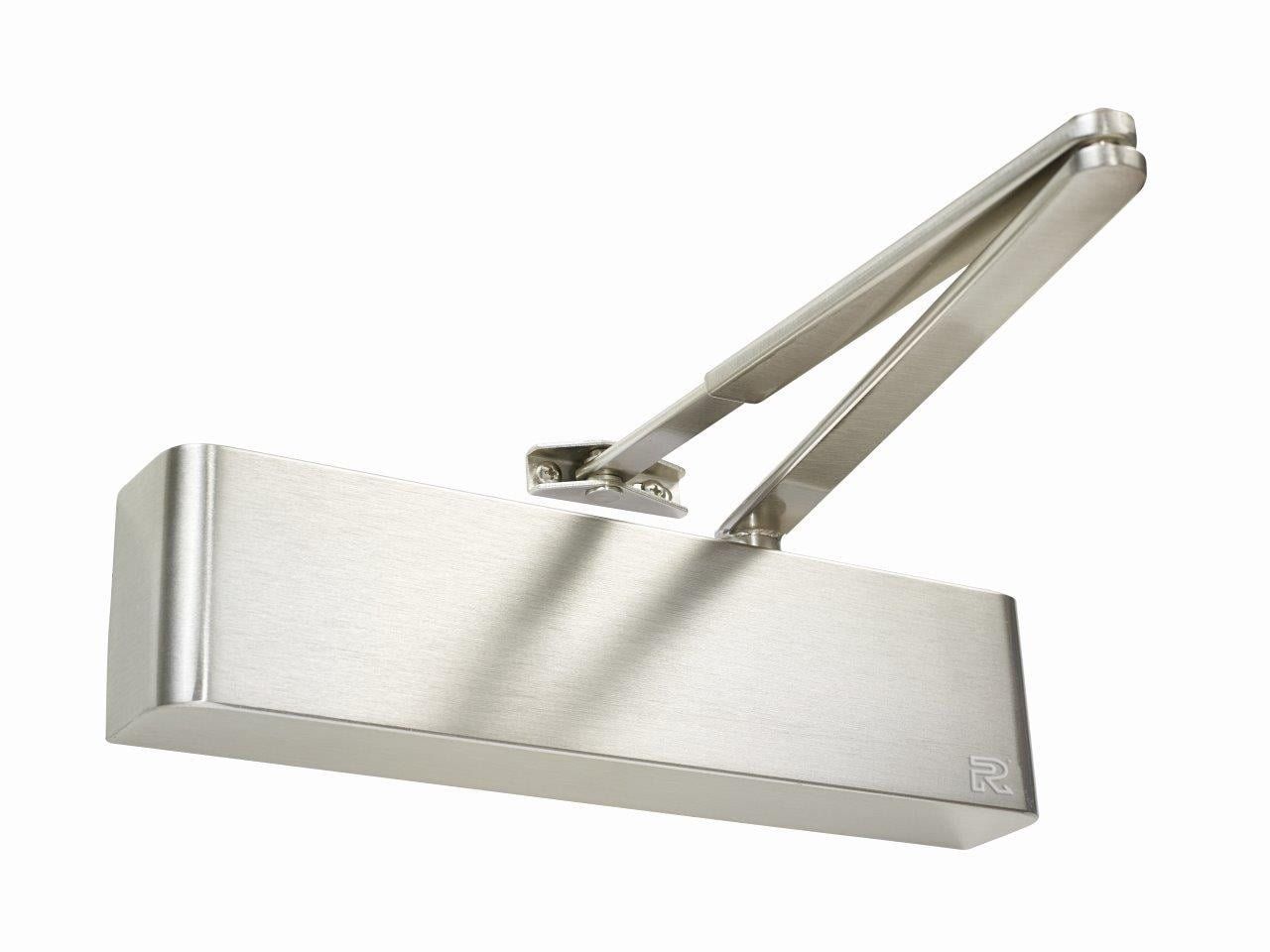 Rutland TS.9206 Door Closer c/w Semi-Radius Cover & Flatbar Armset Polished Stainless Steel