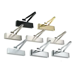 Rutland TS.9206 Door Closer c/w Semi-Radius Cover & Flatbar Armset Silver