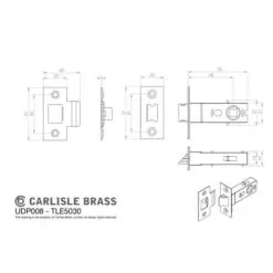 Carlisle Brass Sines Latch Pack - Ultimate Door Pack Udp008Mb/Intb Matt Black