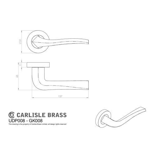 Carlisle Brass Sines Latch Pack - Ultimate Door Pack Udp008Ab/Intb Antique Brass