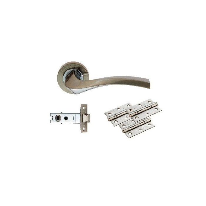 CARLISLE BRASS - UDP007SN-INTB SINTRA LATCH PACK - ULTIMATE DOOR PACK